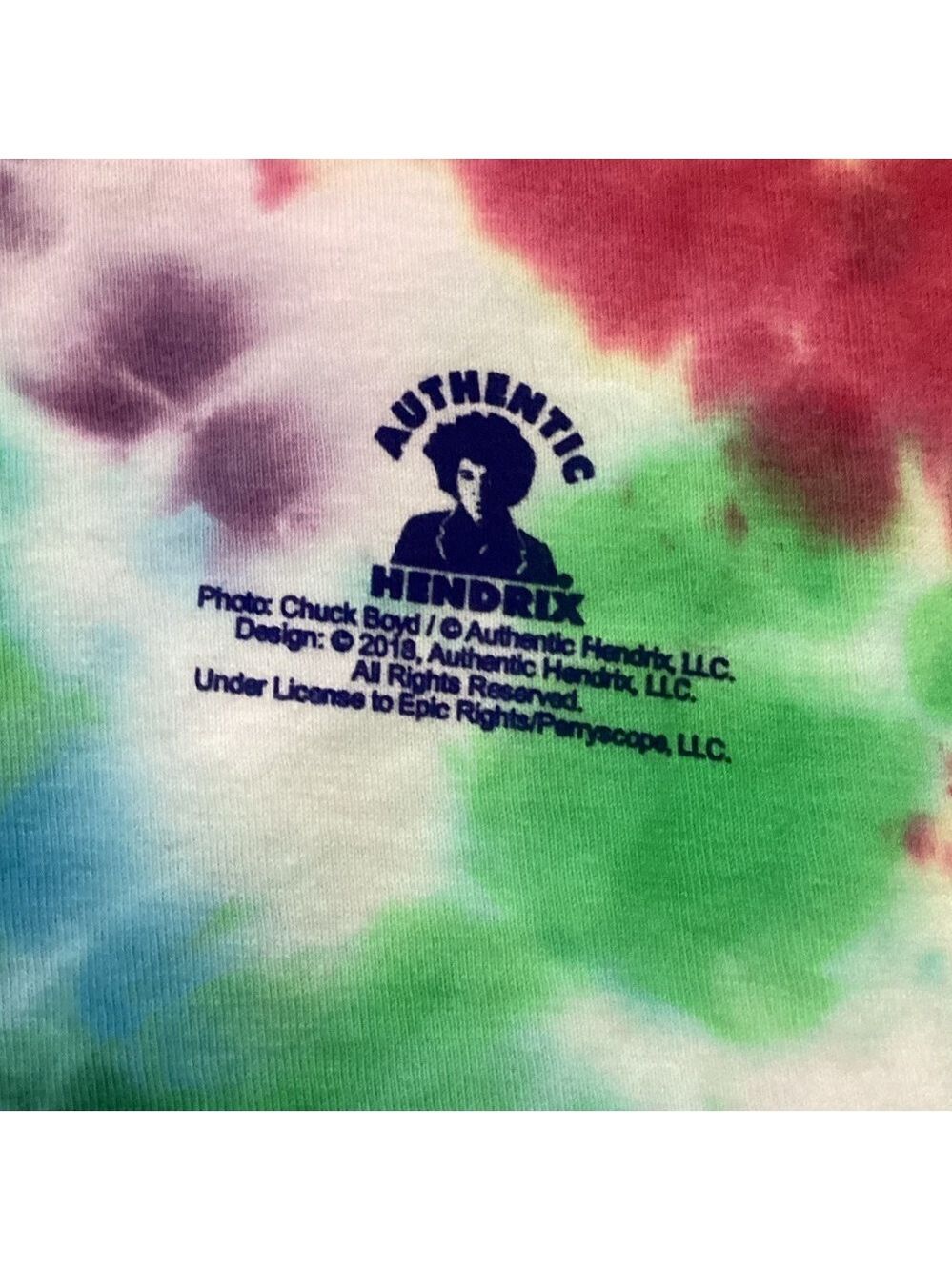 Liquid Blue tie die Jimmi Hendrix short sleeve tee shirt Men’s XL - Picture 9 of 11